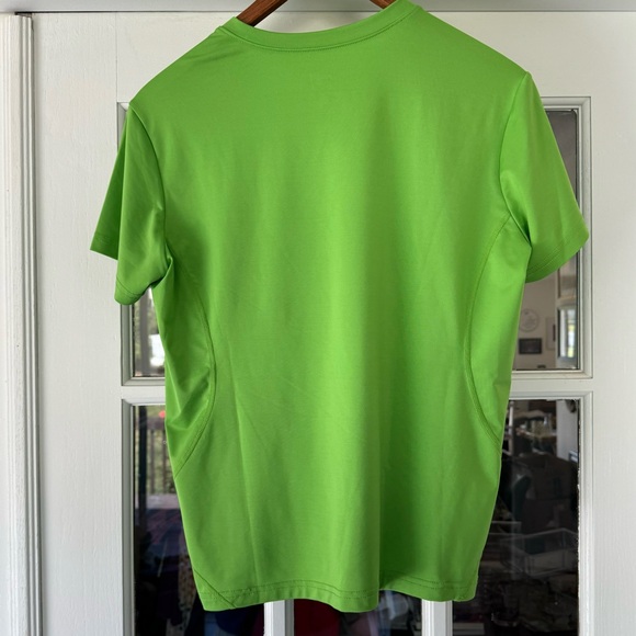 EUC Nike Bright Green Dri Fit V Neck Tee - Picture 2 of 4